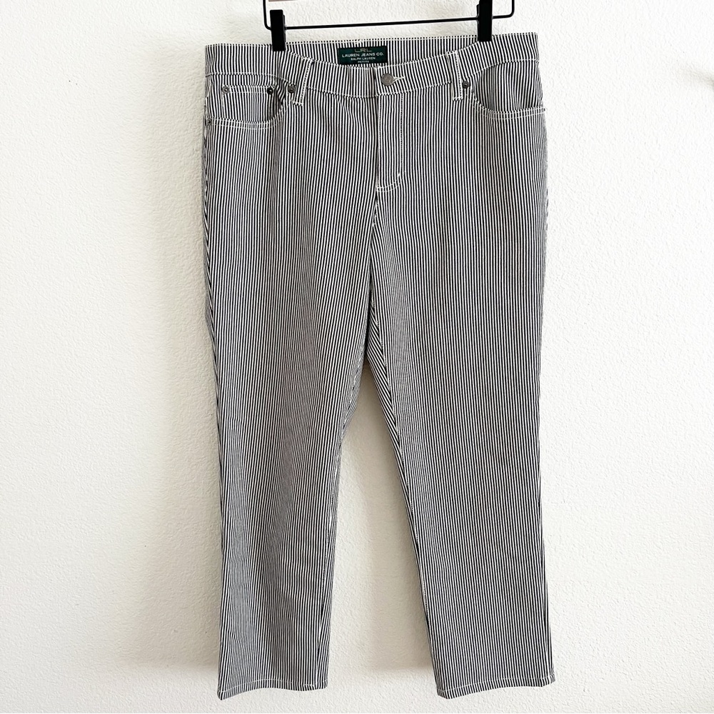 Lauren Ralph Lauren Railroad Stripe Pants Size 14P